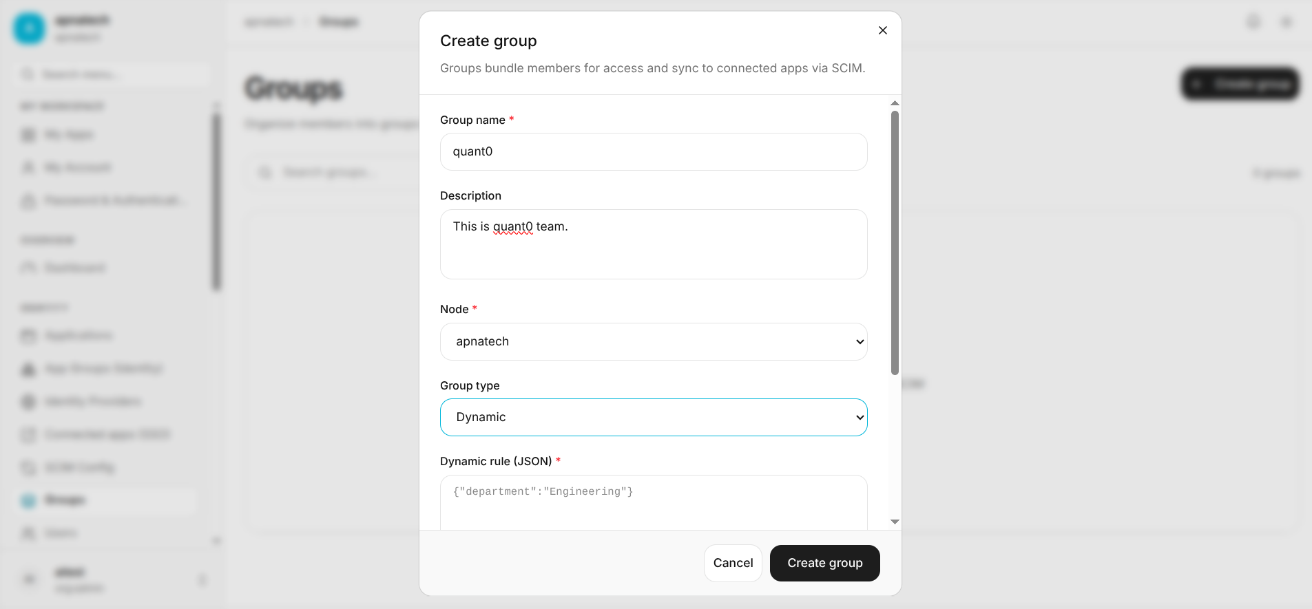 Create Group
