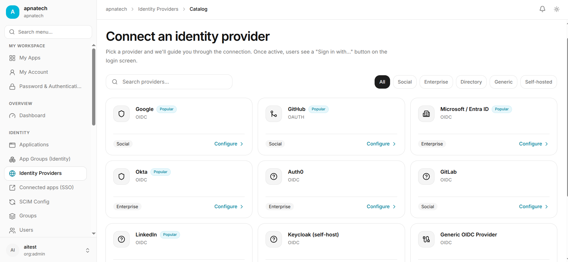 Org Portal Configuration  Placeholder